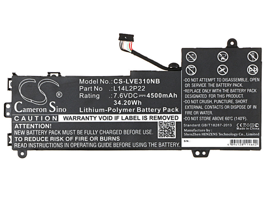 Replacement Battery for Lenovo E31 – Notebook, Laptop – 4500mAh / 34.20Wh / 7.6V
