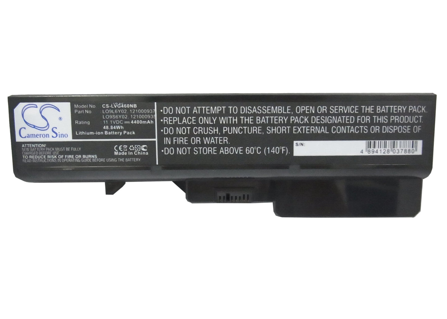 Replacement Battery for Lenovo IdeaPad B470 – Notebook, Laptop – 4400mAh/48.84Wh / 11.1V
