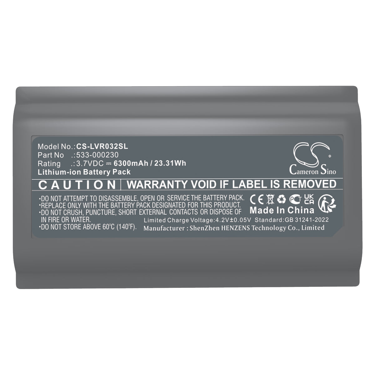 Replacement Battery for Logi VR0032 Video Conferencing Camera and Remote – Communication & Conferencing – 6300mAh / 3.7V