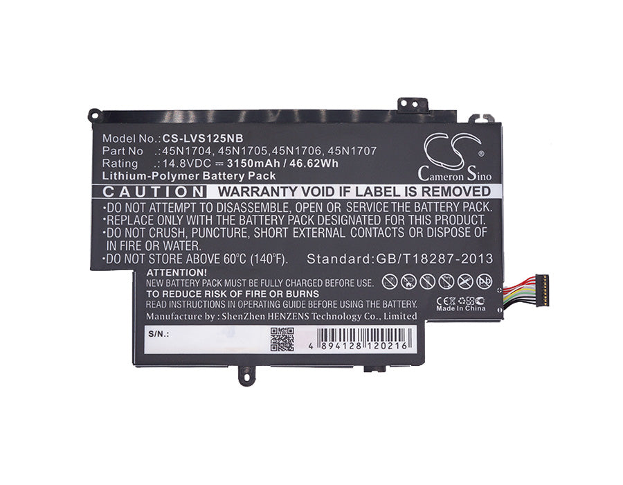 Replacement Battery for Lenovo 20cds00500 – Notebook, Laptop – 3150mAh / 46.62Wh / 14.8V