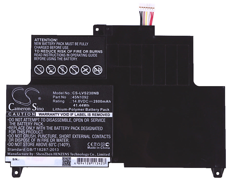 Replacement Battery for Lenovo 33471C8 – Notebook, Laptop – 2800mAh / 41.44Wh / 14.8V