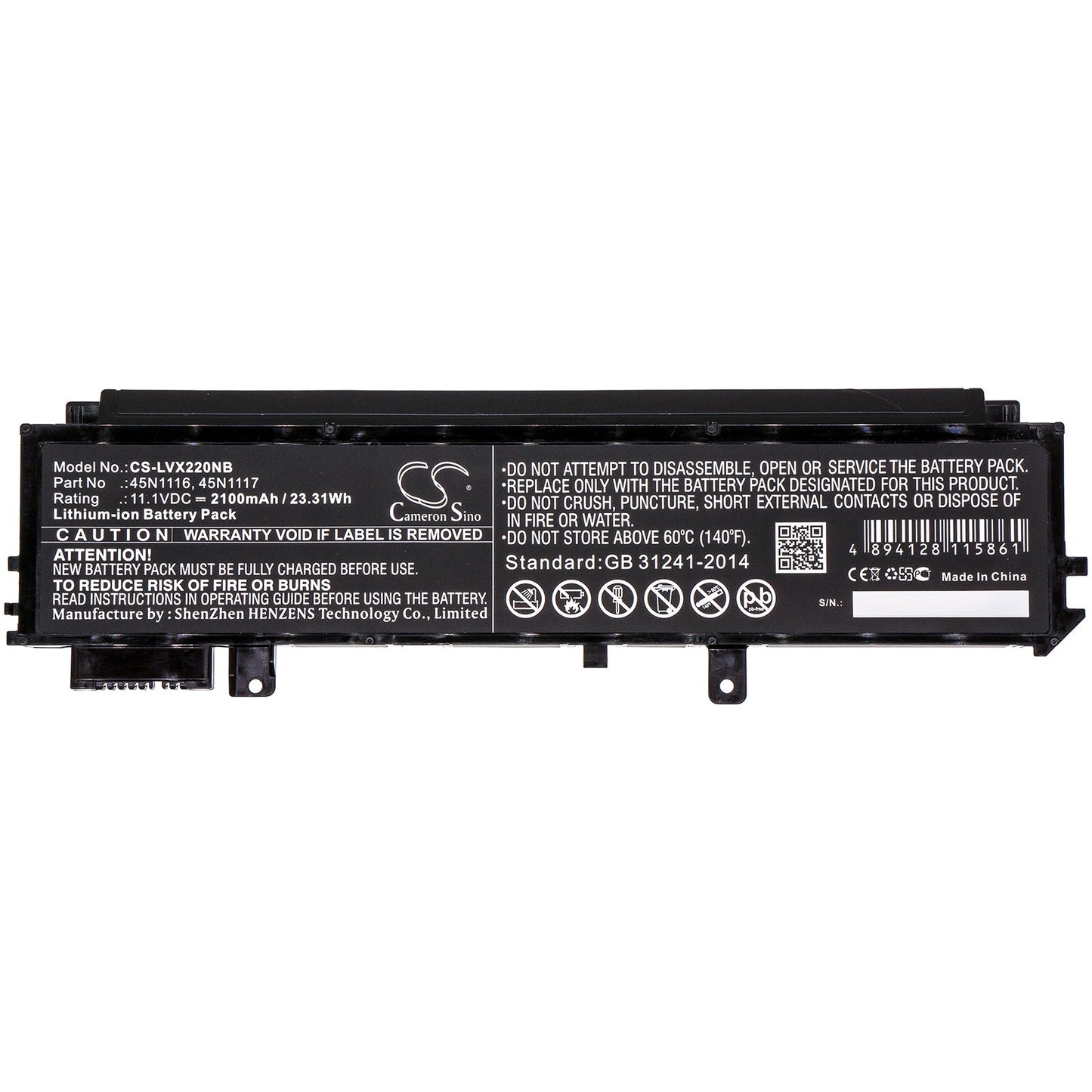 Replacement Battery for Lenovo Thinkpad X230s Touchscreen Ult – Notebook, Laptop – 2100mAh / 23.31Wh / 11.1V