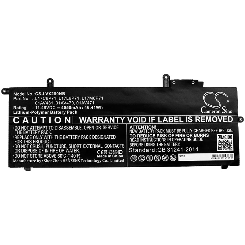 Replacement Battery for Lenovo ThinkPad X280 – Notebook, Laptop – 4050mAh / 11.46V - image 3