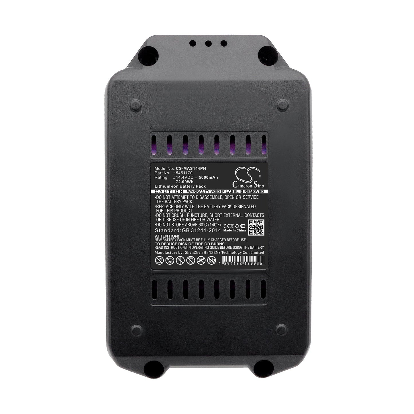 Replacement Battery for Meister Craft 5450880 – Power Tools – 5000mAh / 72.00Wh / 14.4V