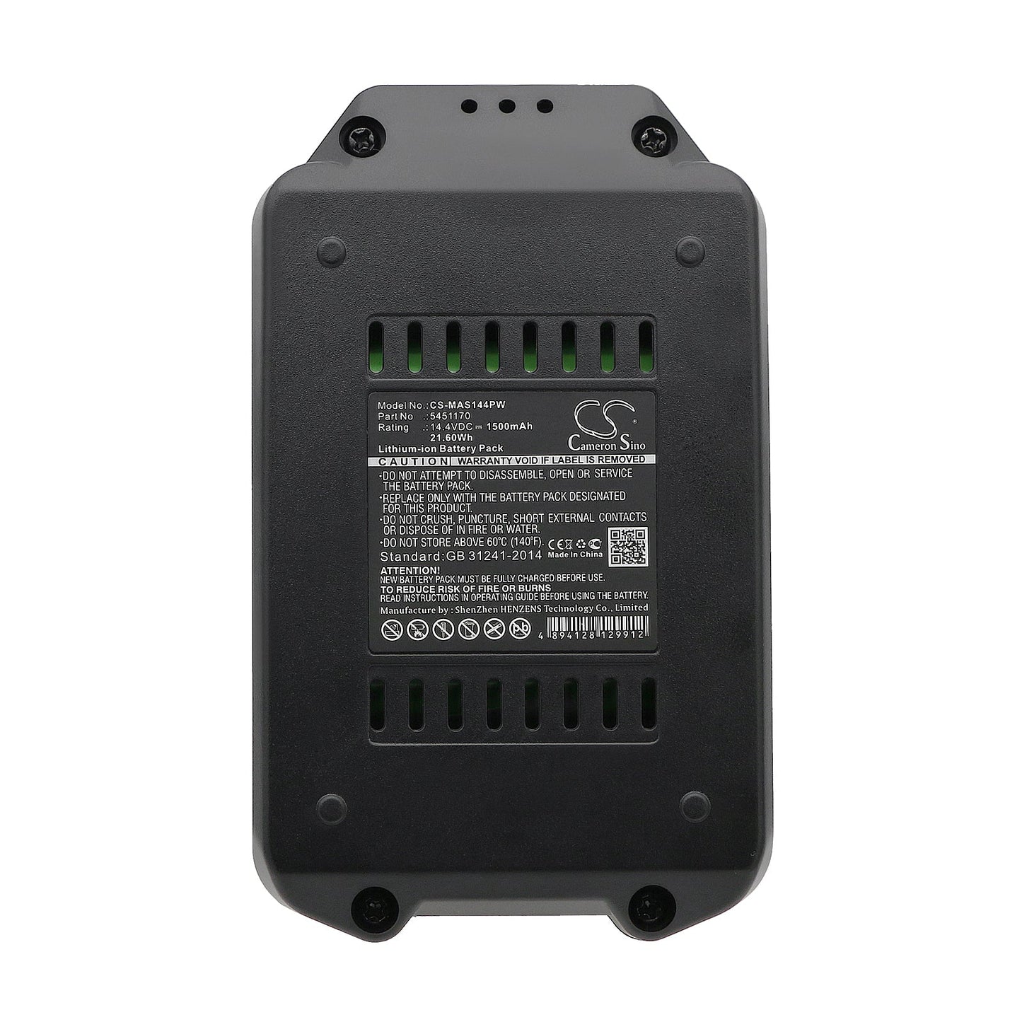 Replacement Battery for Meister Craft 5450880 – Power Tools – 1500mAh / 21.60Wh / 14.4V