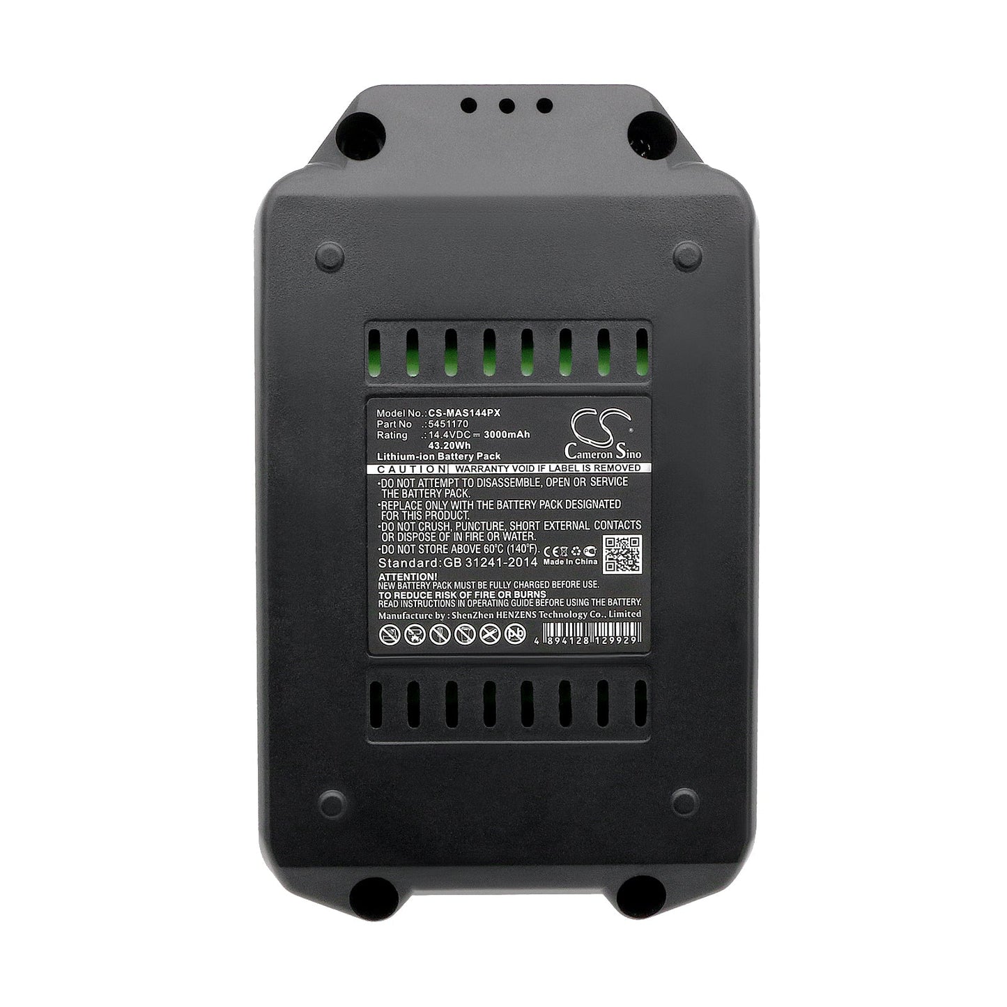 Replacement Battery for Meister Craft 5450880 – Power Tools – 3000mAh / 43.20Wh / 14.4V