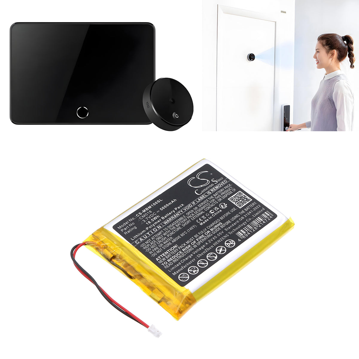 Replacement Battery for Imilab M1 – Home Security Camera – 5000mAh / 3.7V