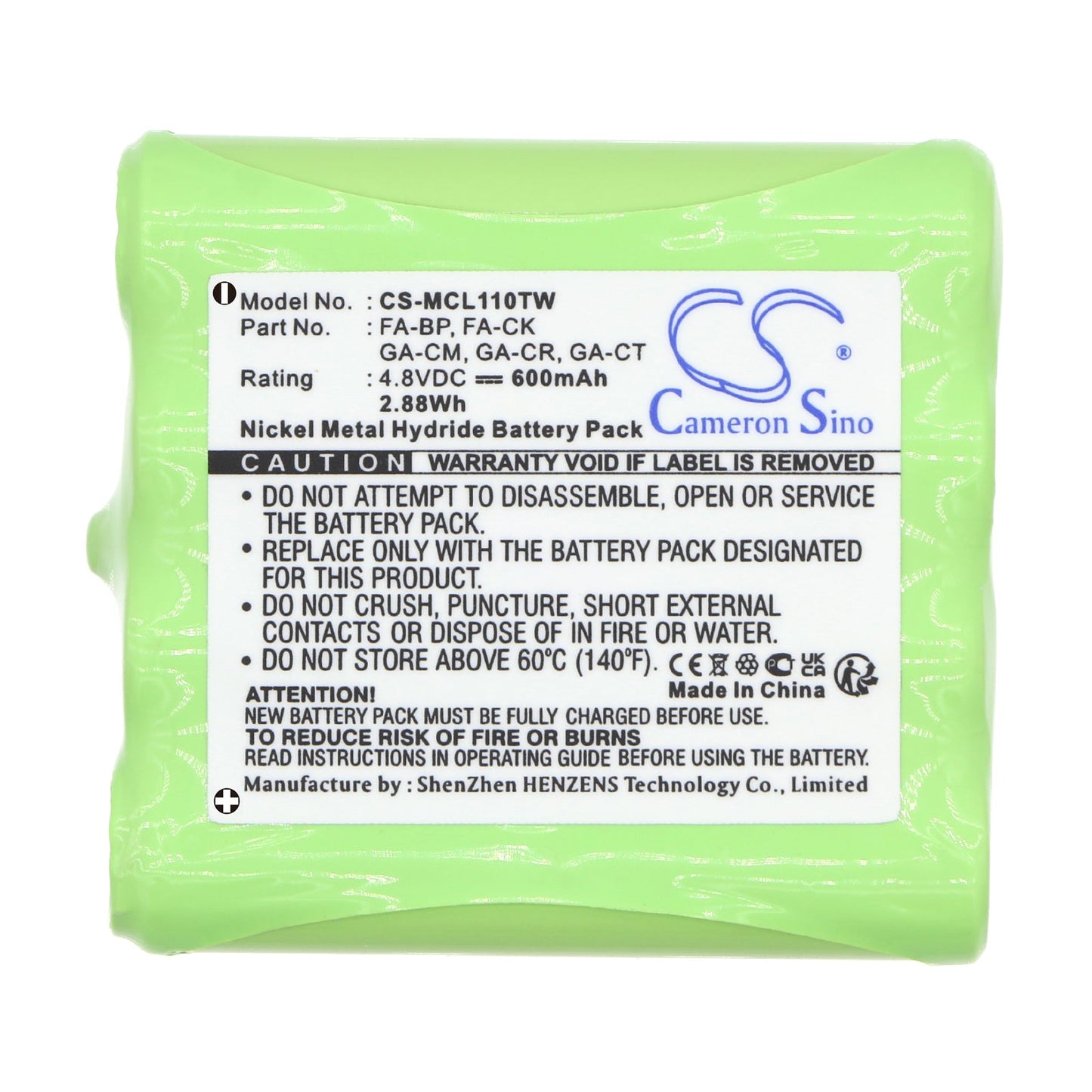 Replacement Battery for Switel WT237 – Two-Way Radio – 600mAh / 2.88Wh / 4.8V