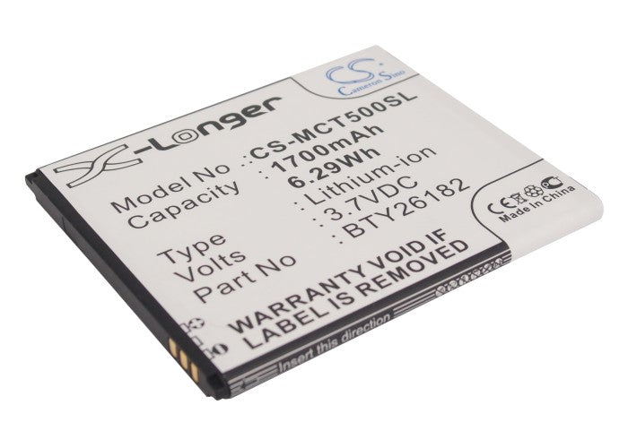 Replacement Battery for Micromax | MyPhone | Fly | Mobistel A116 Canvas HD – Mobile, SmartPhone – 1700mAh / 3.7V - image 1