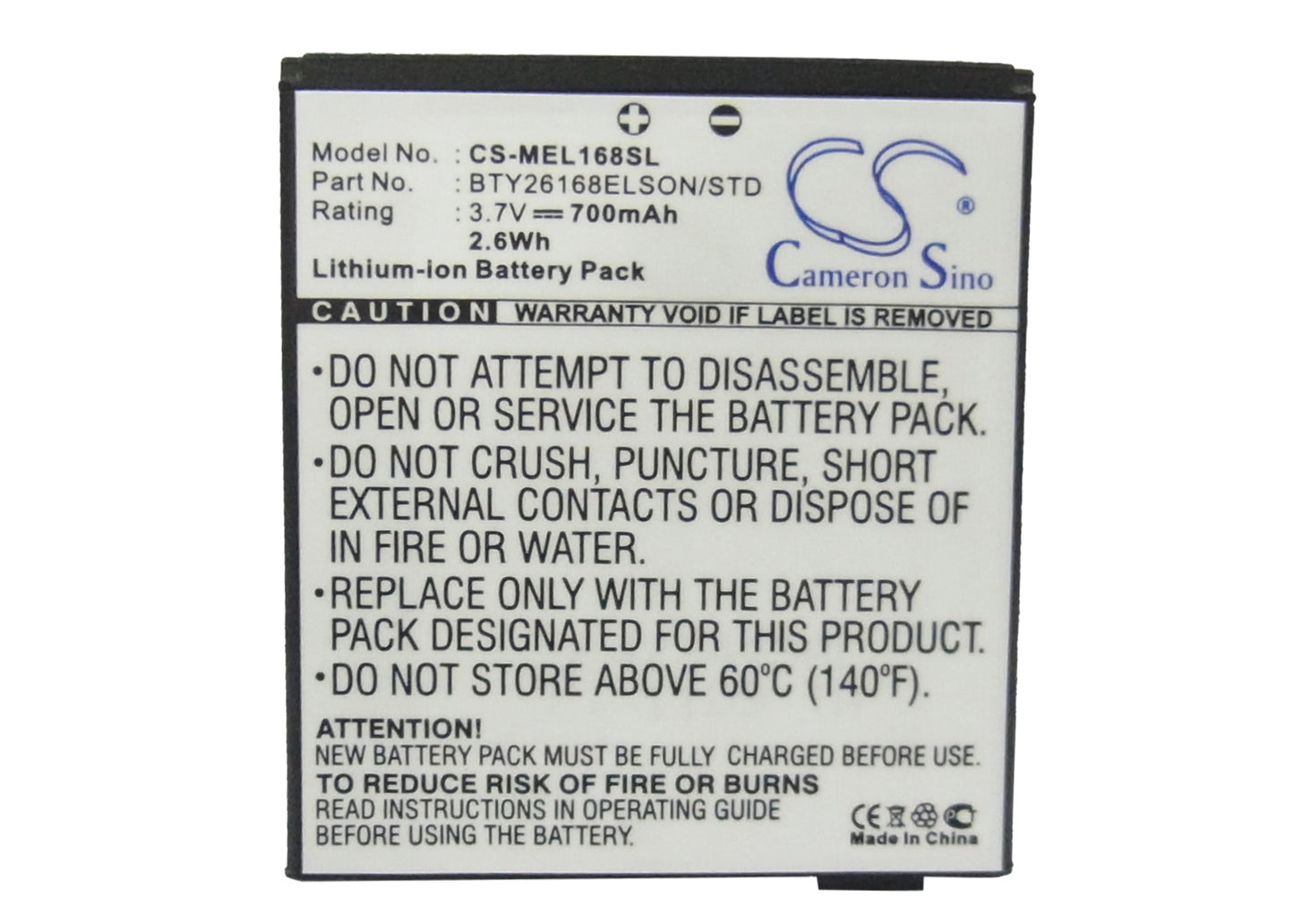 Replacement Battery for Emporia | Mobistel | Elson Elson ES1 – Mobile, SmartPhone – 700mAh / 3.7V - image 5
