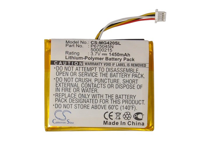 Replacement Battery for Typhoon MyGuide 4200 – GPS, Navigator – 1450mAh / 3.7V