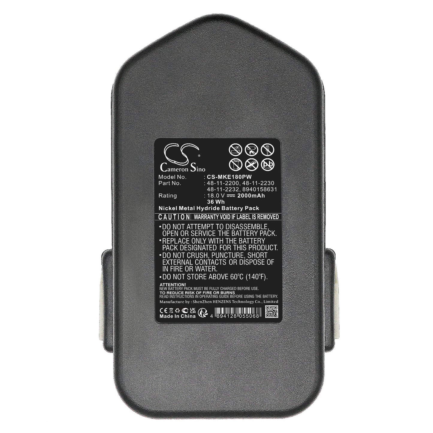 Replacement Battery for Chicago Pneumatic CP8745 – Power Tools – 2000mAh / 18.0V