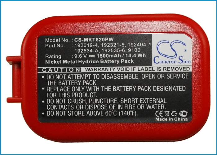 Replacement Battery for Makita 1022DW – Power Tools – 1500mAh / 9.6V