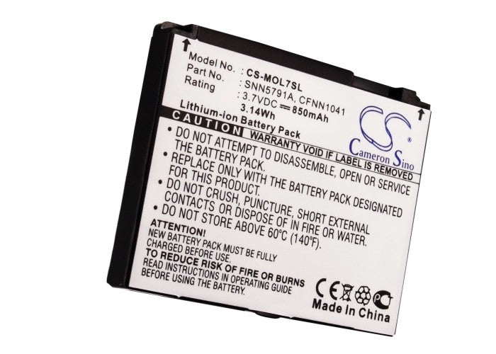 Replacement Battery for Motorola L7 – Mobile, SmartPhone – 850mAh / 3.7V
