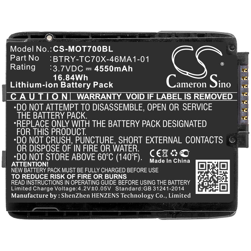 Replacement Battery for Motorola 82-171249-01 – Barcode Scanner – 4550mAh / 16.84Wh / 3.7V
