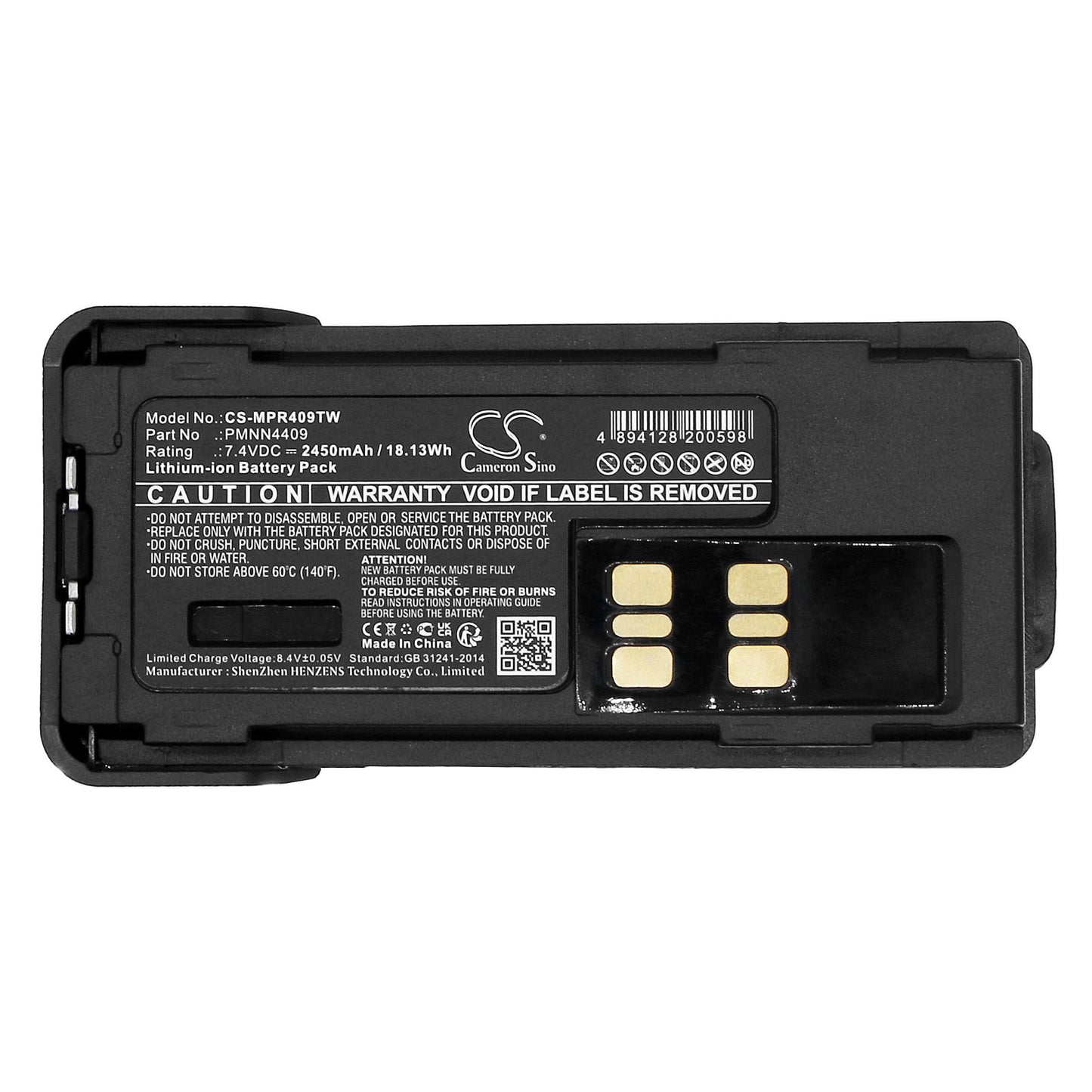 Replacement Battery for Motorola APX2000 – Two-Way Radio – 2450mAh / 18.13Wh / 7.4V