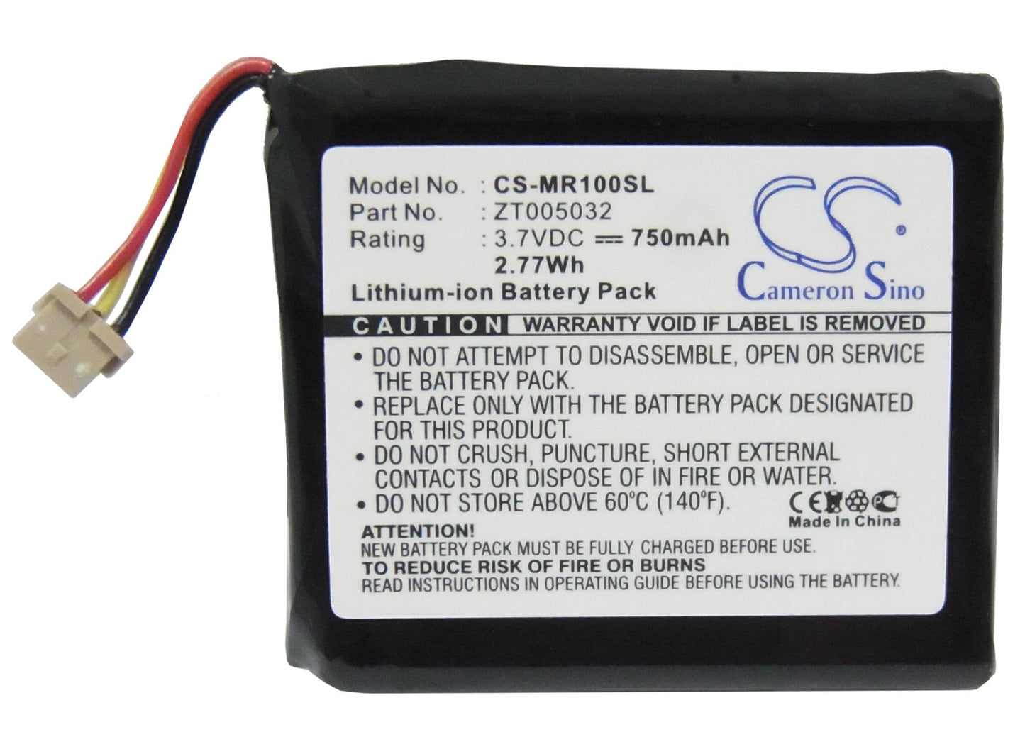 Replacement Battery for Olympus mrobe MR-100 – Media Player – 750mAh / 3.7V