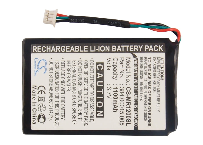Replacement Battery for Magellan RoadMate 1200 (3 wires) – GPS, Navigator – 1100mAh / 4.07Wh / 3.7V