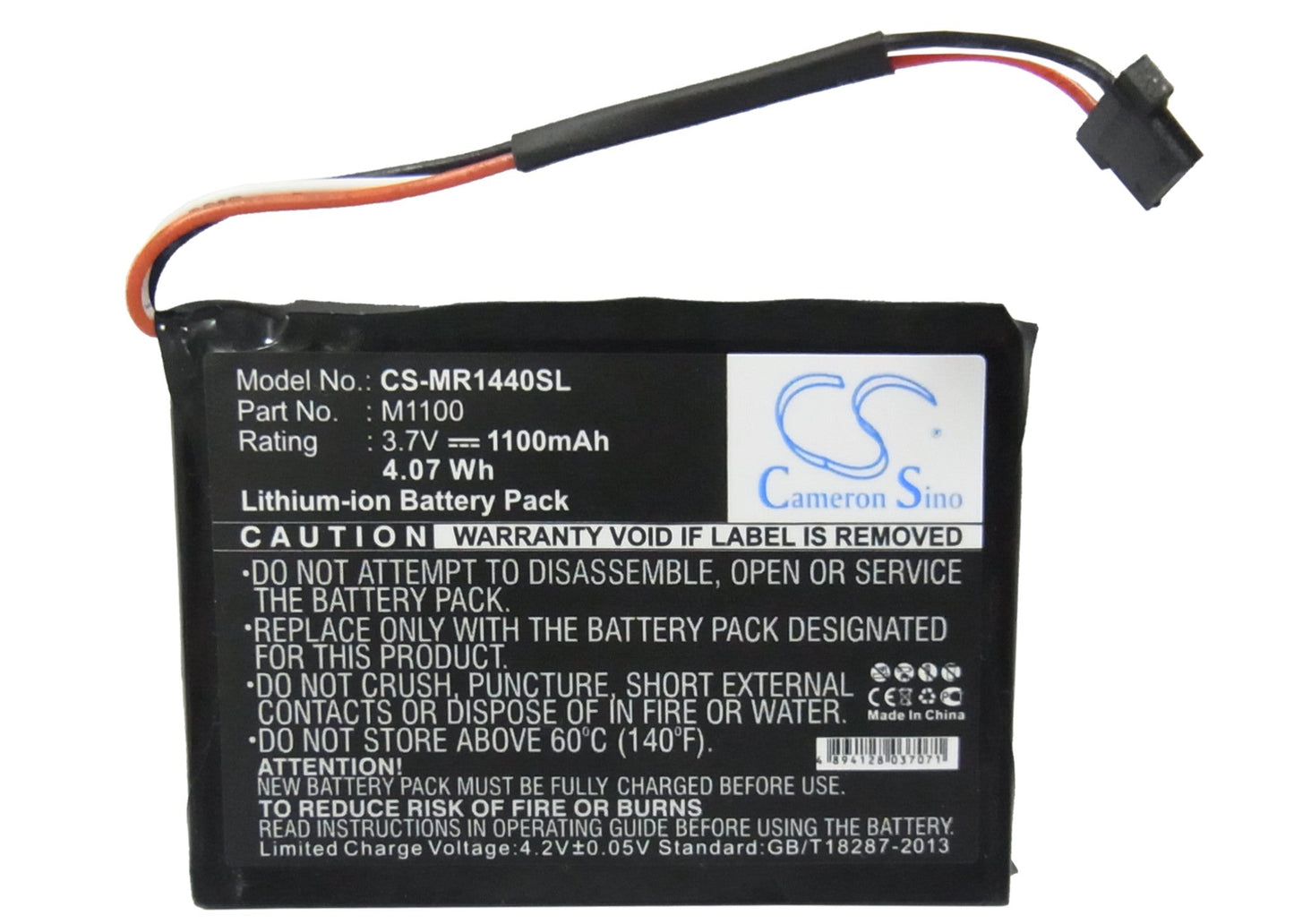 Replacement Battery for Magellan RoadMate 1440 – GPS, Navigator – 1100mAh / 4.07Wh / 3.7V