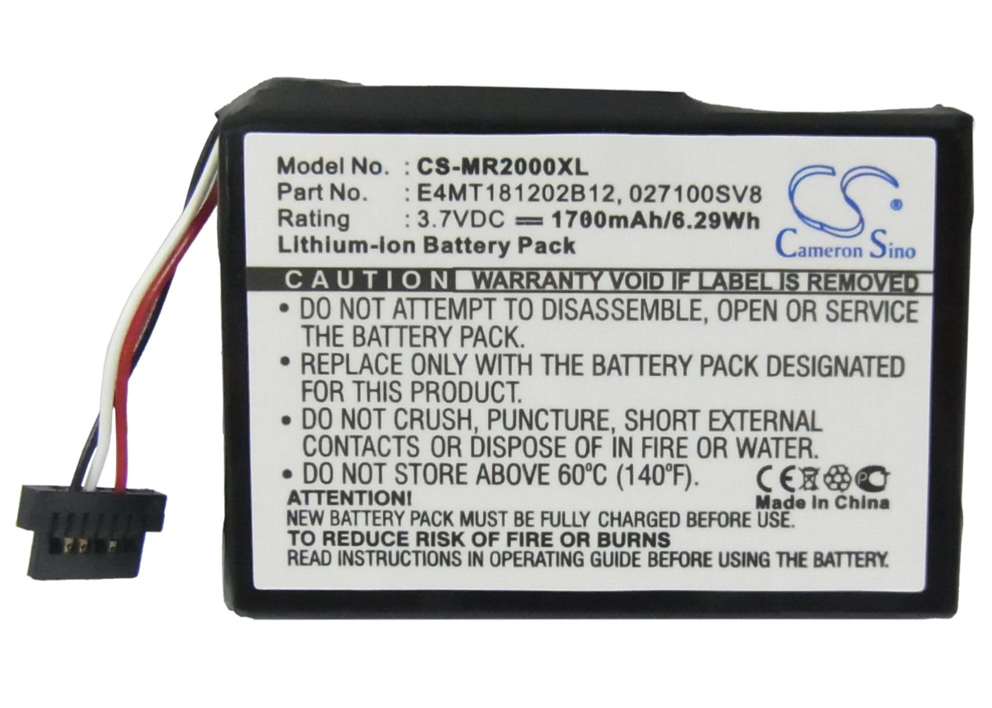 Replacement Battery for Magellan RoadMate 2000 – GPS, Navigator – 1700mAh / 3.7V