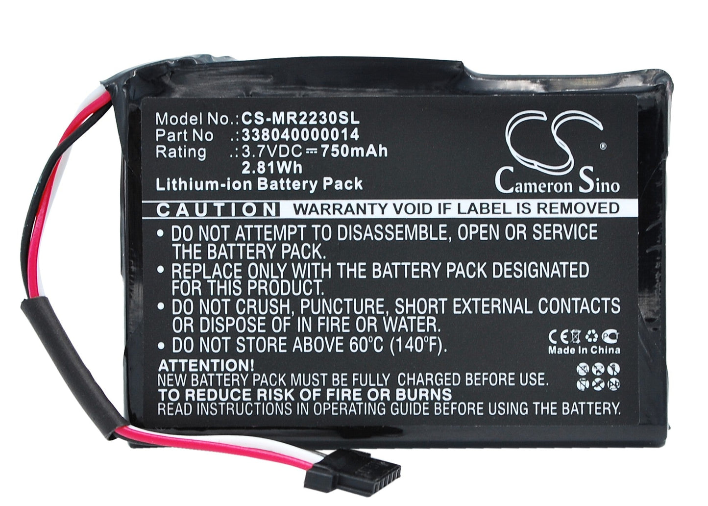 Replacement Battery for Magellan RoadMate 2230 – GPS, Navigator – 750mAh / 2.78Wh / 3.7V