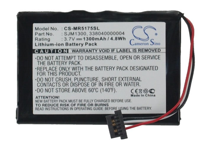Replacement Battery for Magellan RoadMate 5175-LM – GPS, Navigator – 1300mAh / 3.7V