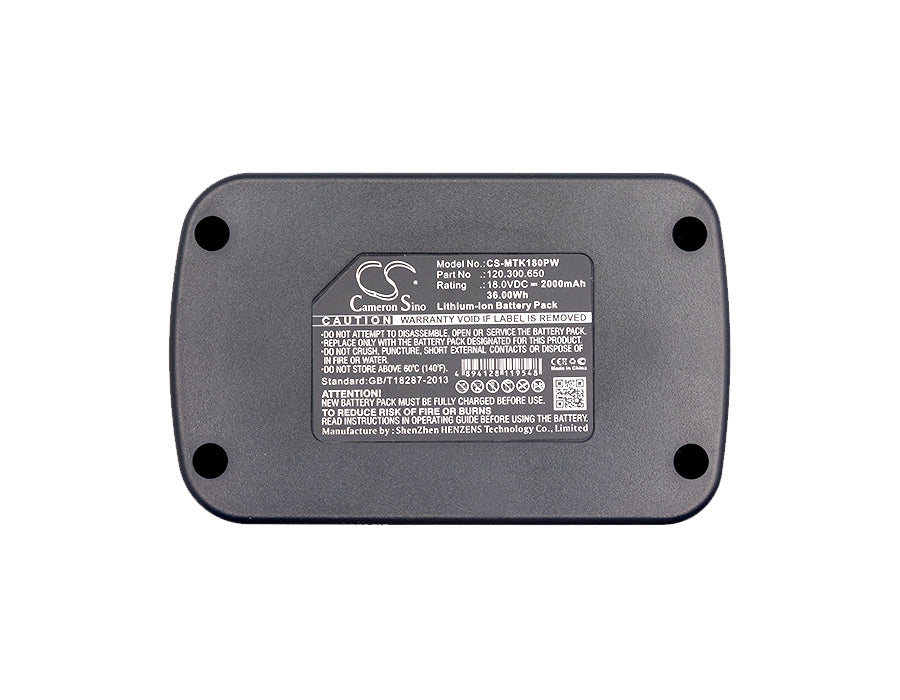 Replacement Battery for MATRIX AK 18-1-Li – Power Tools – 2000mAh / 36.00Wh / 18.0V