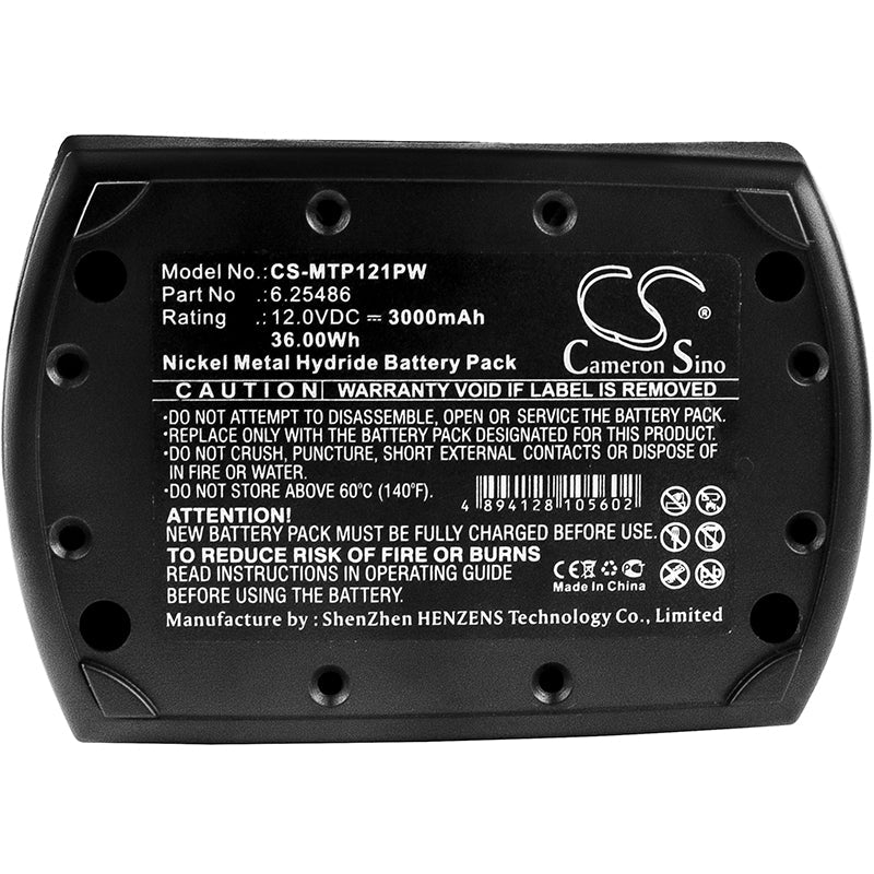 Replacement Battery for Metabo BS 12 SP – Power Tools – 3000mAh / 36.00Wh / 12.0V