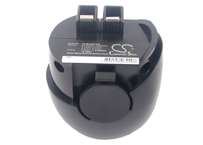 Replacement Battery for Metabo Powergrip 2 – Power Tools – 2100mAh/10.08Wh / 4.8V