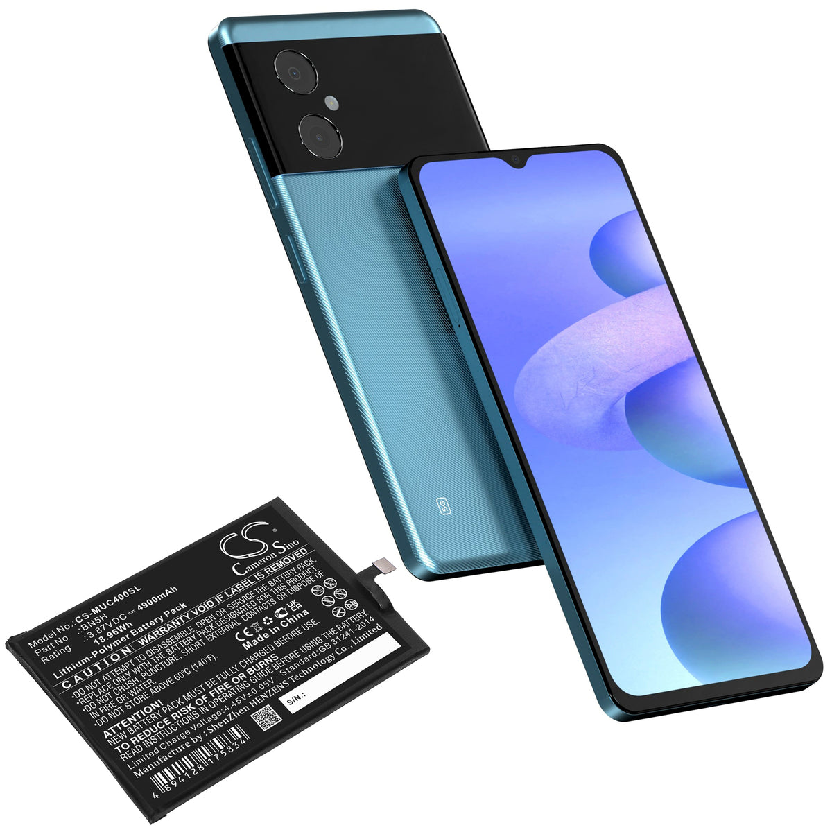 Replacement Battery for Xiaomi | Redmi | Poco Redmi Note 11E – Mobile, SmartPhone – 4900mAh / 3.87V