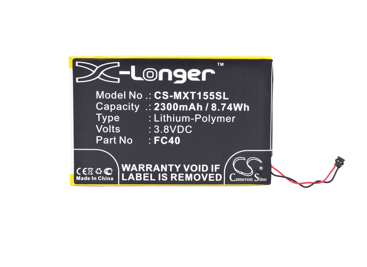 Replacement Battery for Motorola Moto G 2015 – Mobile, SmartPhone – 2300mAh / 8.74Wh / 3.8V
