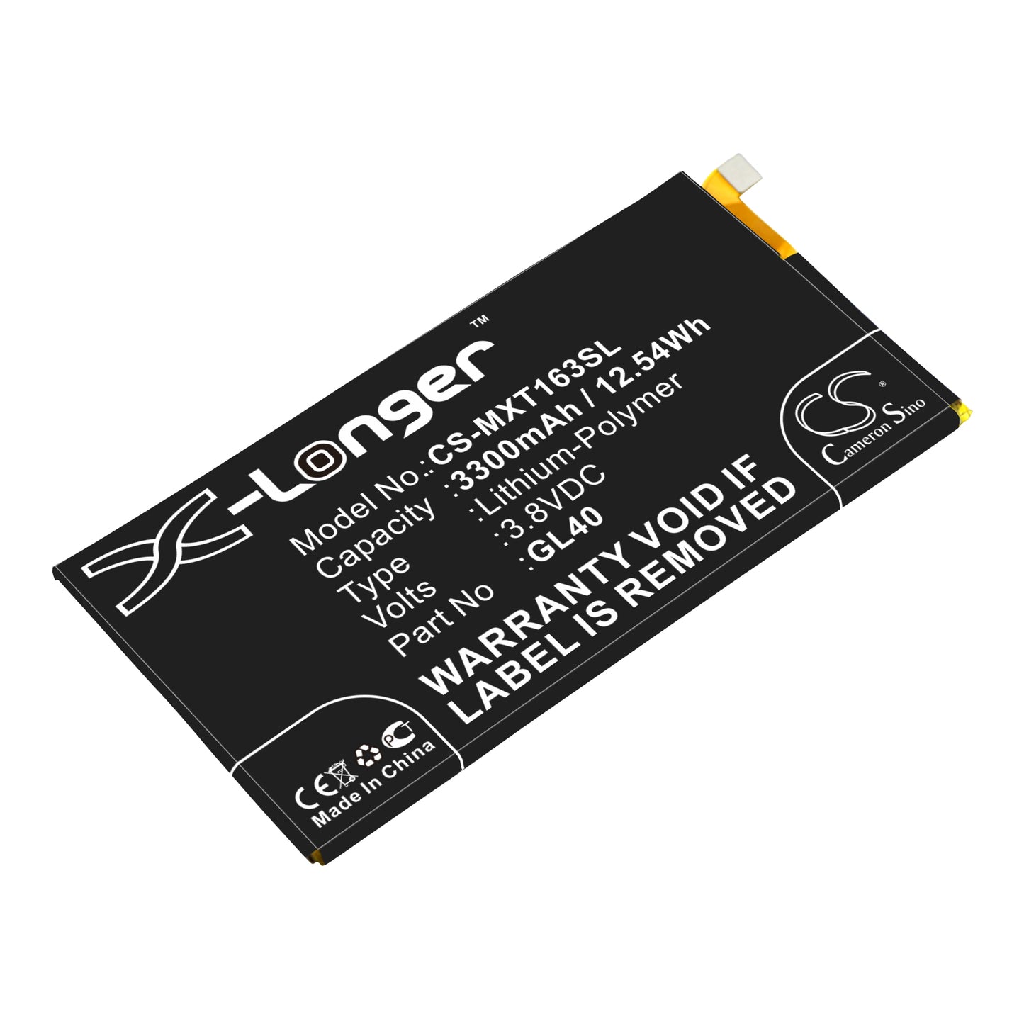Replacement Battery for Motorola Moto Z Play – Mobile, SmartPhone – 3300mAh / 3.8V - image 1