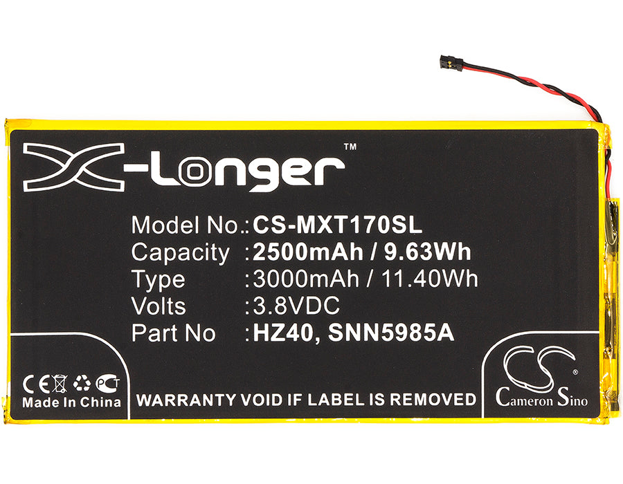 Replacement Battery for Motorola Moto Z2 Play – Mobile, SmartPhone – 2800mAh / 10.64Wh / 3.8V