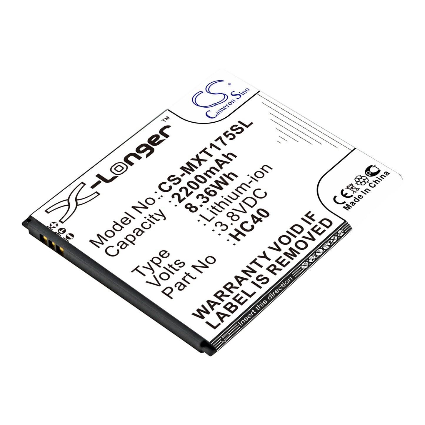 Replacement Battery for Motorola Moto C – Mobile, SmartPhone – 2200mAh / 3.8V - image 1