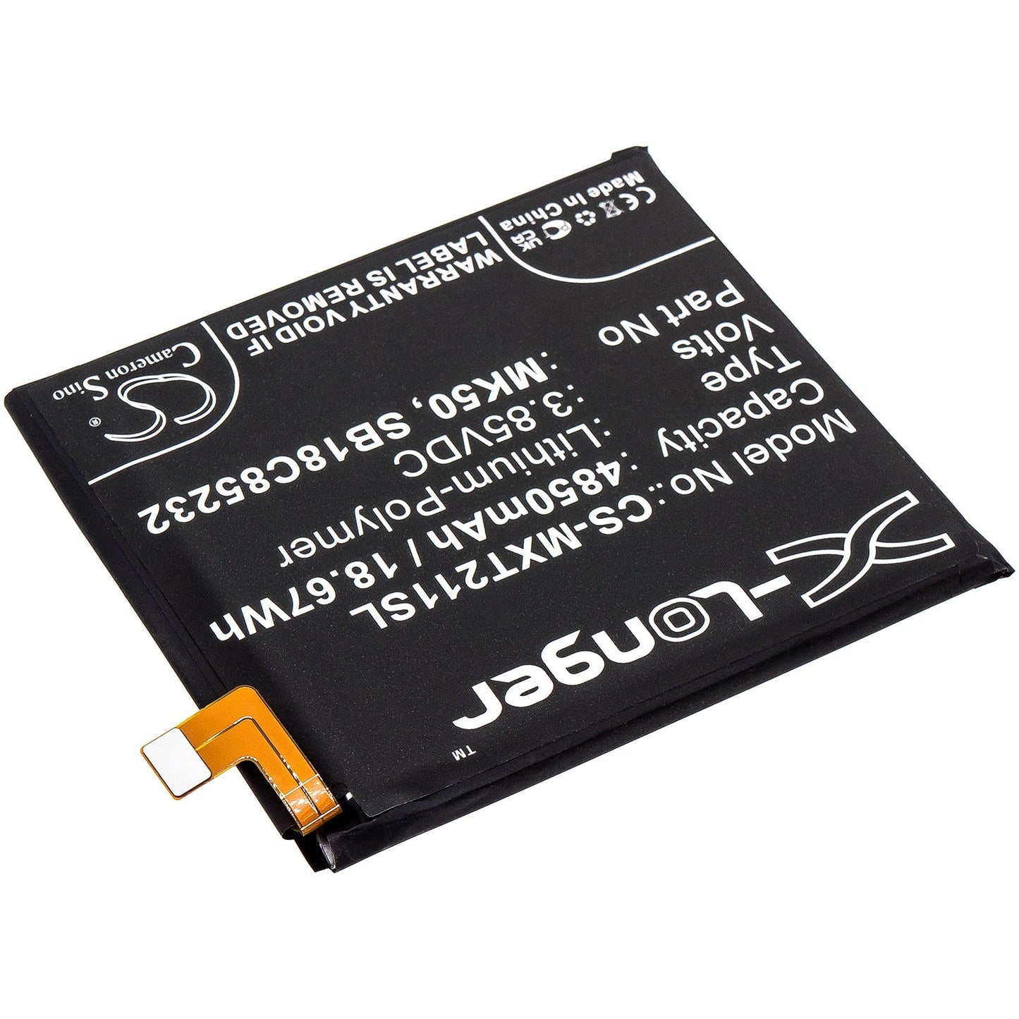 Replacement Battery for Motorola Moto One 5G Ace – Mobile, SmartPhone – 4850mAh / 3.85V - image 2