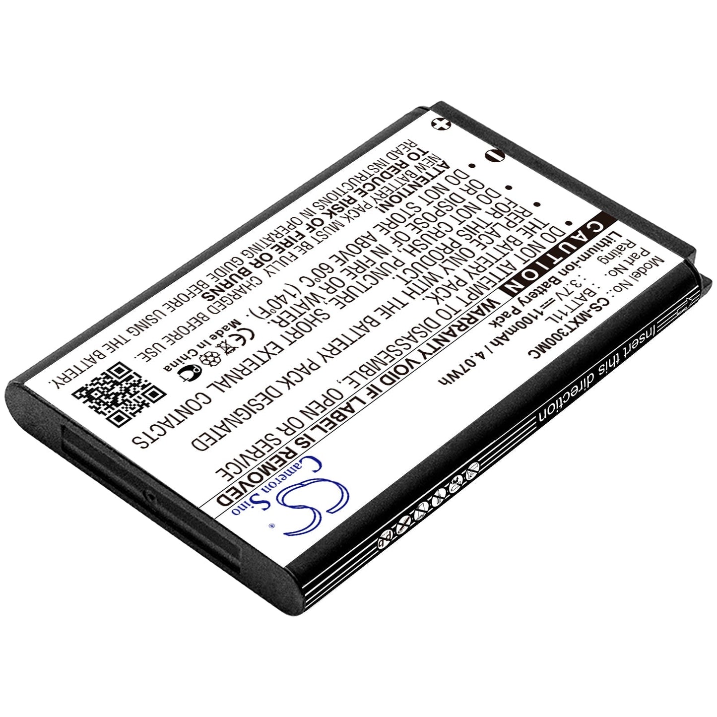 Replacement Battery for SVP USANCE | Midland | Gemantech | Telefunken | Vivitar | Ordro | NavGear HDDV2100 – Camera – 1100mAh / 3.7V - image 2