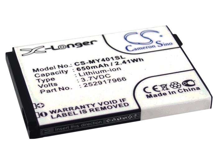 Replacement Battery for Sagem MY401C – Mobile, SmartPhone – 650mAh / 3.7V - image 1