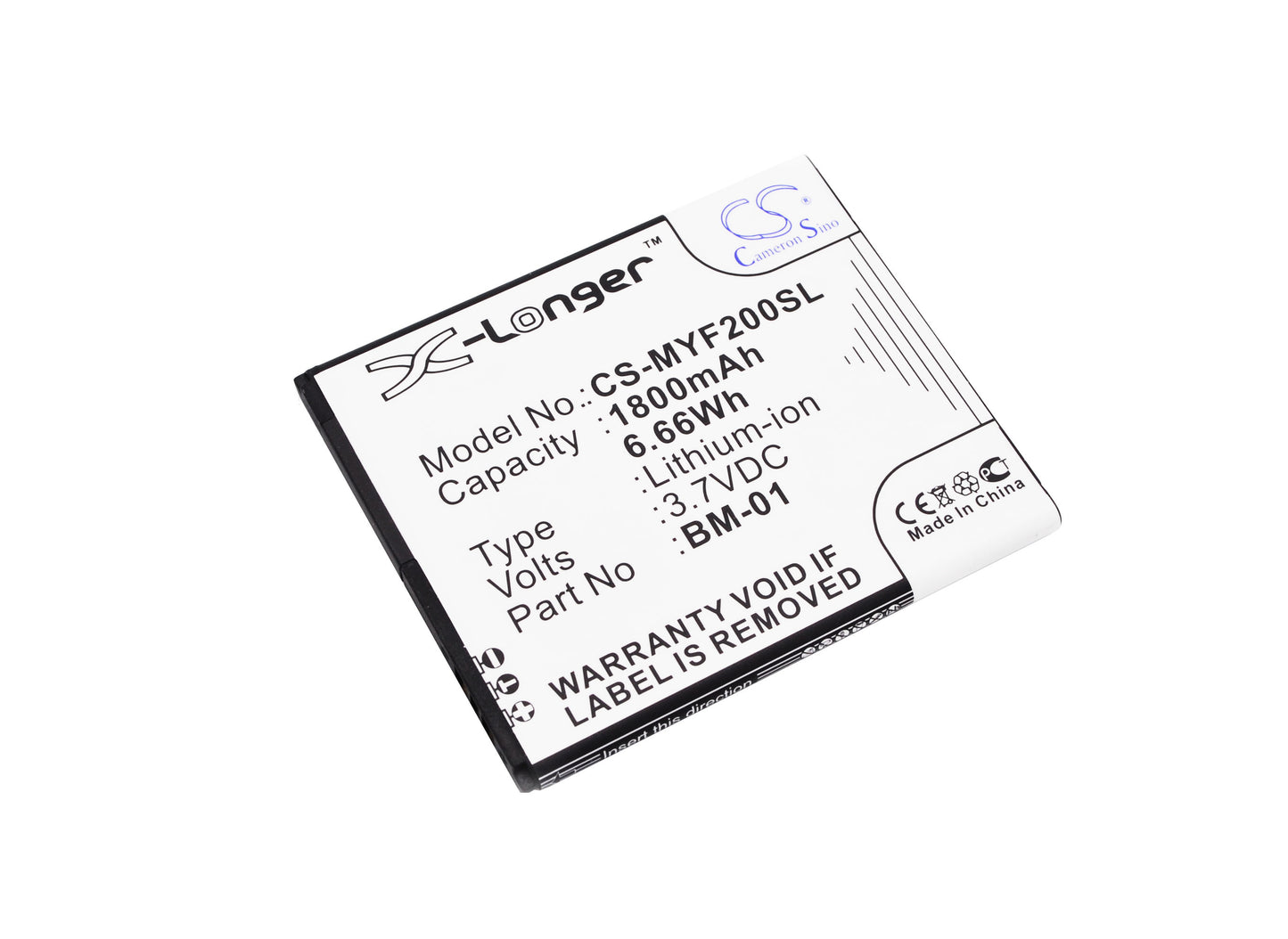 Replacement Battery for MyPhone Fun 2 – Mobile, SmartPhone – 1800mAh / 3.7V - image 1