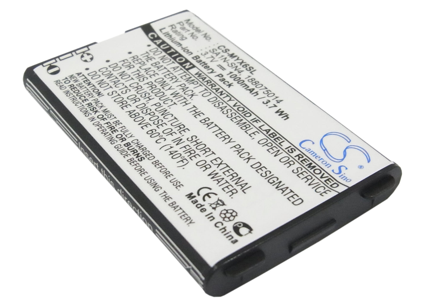 Replacement Battery for Sagem MY-X6 – Mobile, SmartPhone – 1000mAh / 3.7V - image 1