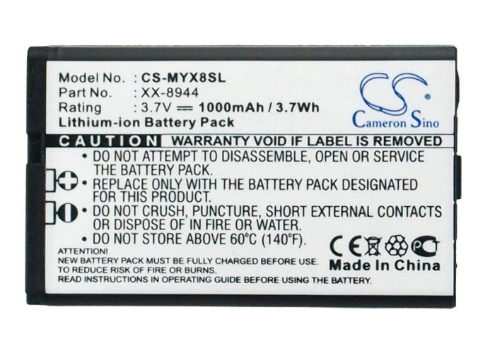 Replacement Battery for Sagem MYX8 – Mobile, SmartPhone – 1000mAh / 3.7V