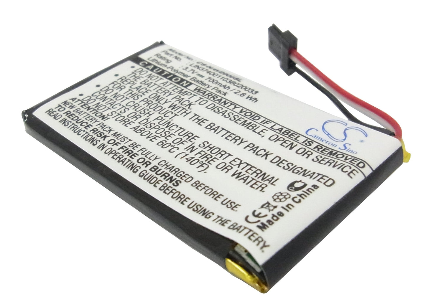 Replacement Battery for Navigon 20 Easy – GPS, Navigator – 700mAh / 3.7V - image 1