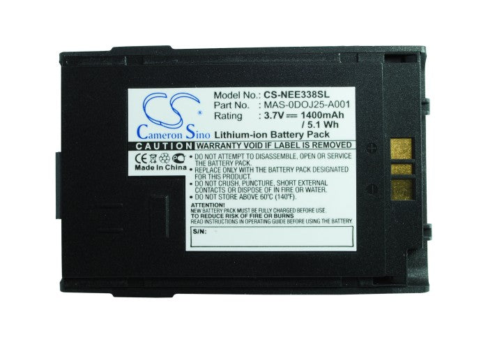 Replacement Battery for NEC 338 – Mobile, SmartPhone – 1400mAh / 3.7V