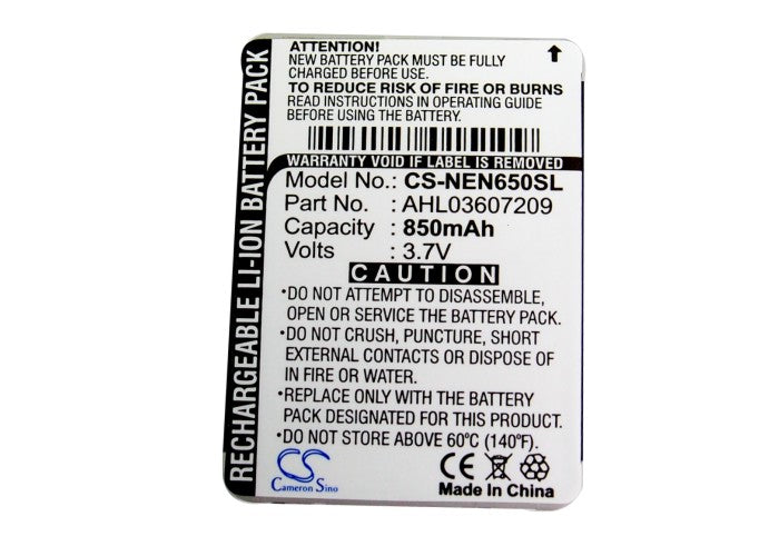 Replacement Battery for NEC N110 – Mobile, SmartPhone – 850mAh / 3.7V - image 5