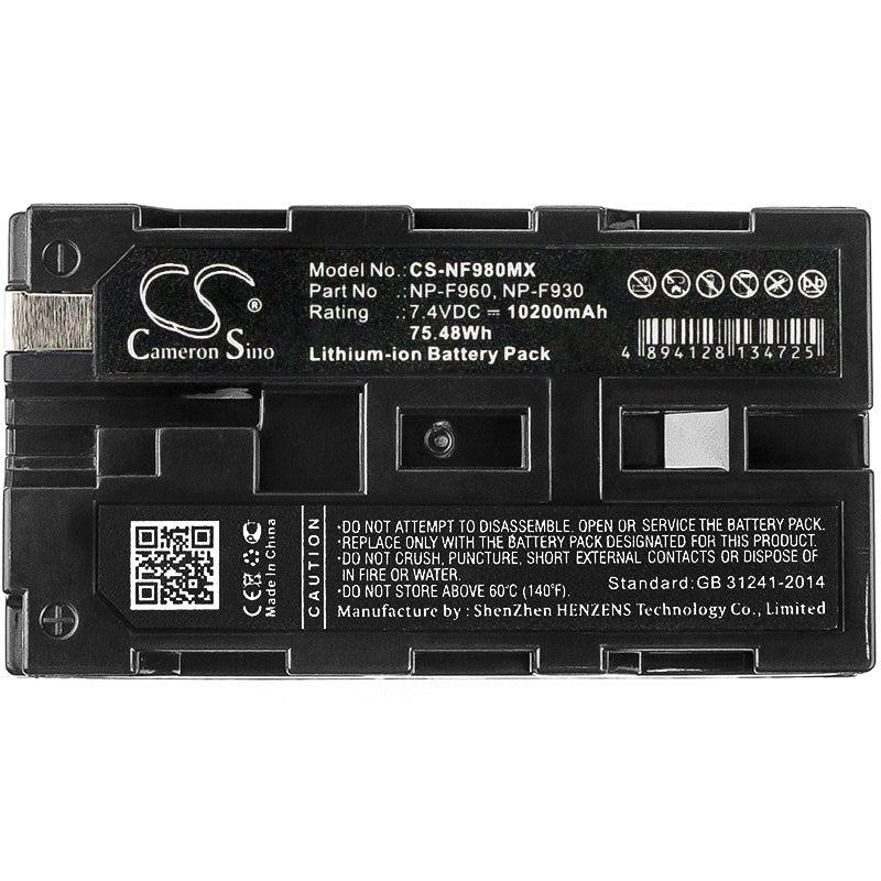 Replacement Battery for Sony CCD-RV100 – Camera – 10200mAh / 75.48Wh / 7.4V