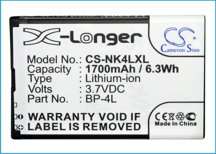 Replacement Battery for DIGMA E601hd – Mobile, SmartPhone – 1700mAh / 6.29Wh / 3.7V
