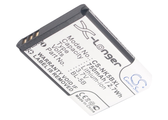 Replacement Battery for Yashica – GPS, Navigator – 750mAh / 2.78Wh / 3.7V