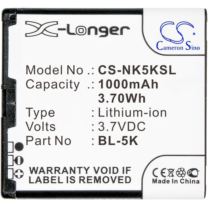 Replacement Battery for Explay Q232 – Mobile, SmartPhone – 1000mAh / 3.70Wh / 3.7V
