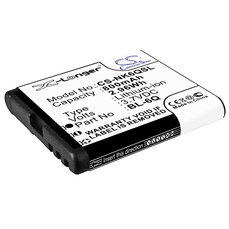 Replacement Battery for Mobiado | Nokia Classic 712 Stealth LE – Mobile, SmartPhone – 800mAh / 3.7V - image 1