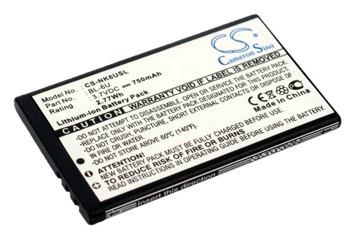 Replacement Battery for Nokia 8820 – Mobile, SmartPhone – 750mAh / 3.7V - image 1