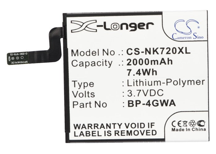 Replacement Battery for Microsoft | Nokia Lumia 625 – Mobile, SmartPhone – 2000mAh / 3.7V - image 5
